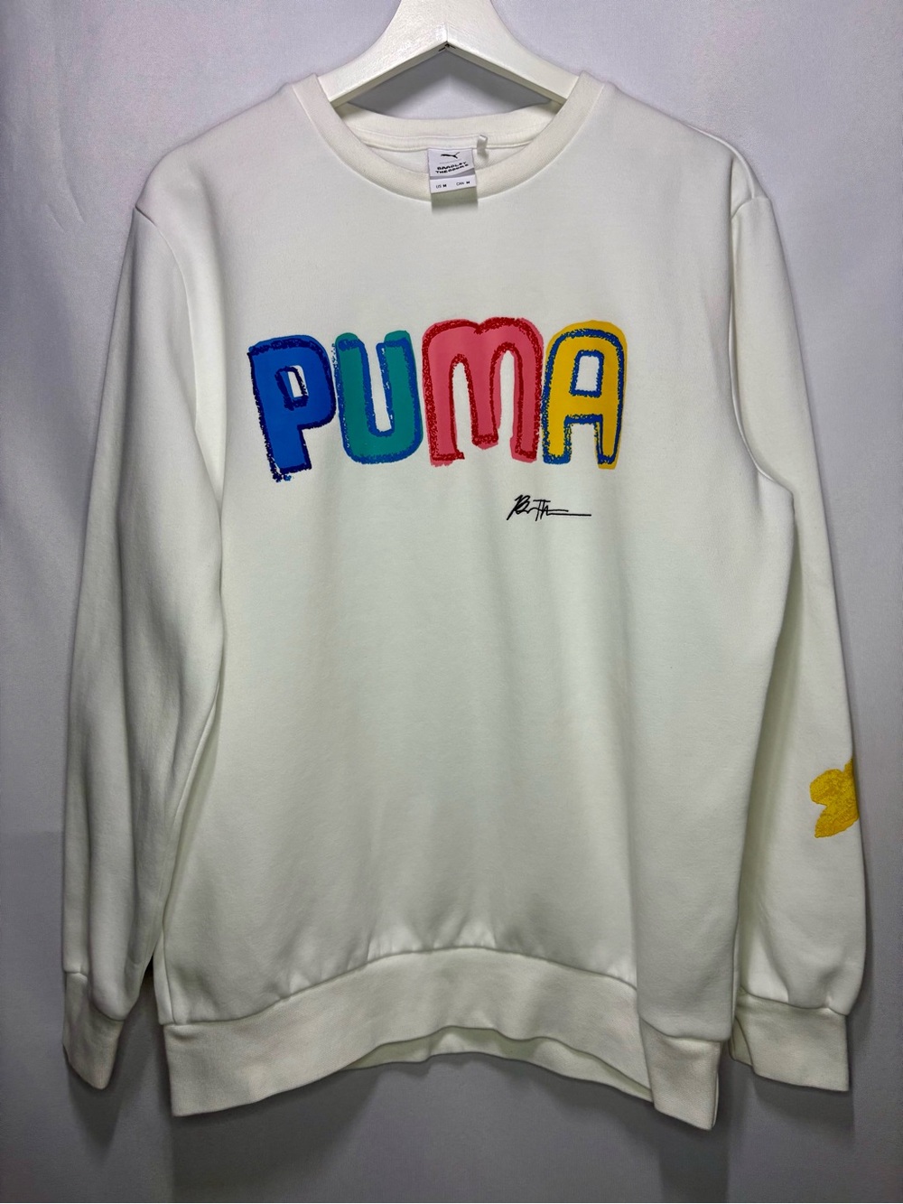 Puma x Bradley Theodore Crewneck Sweatshirt White Mens Size M Rare